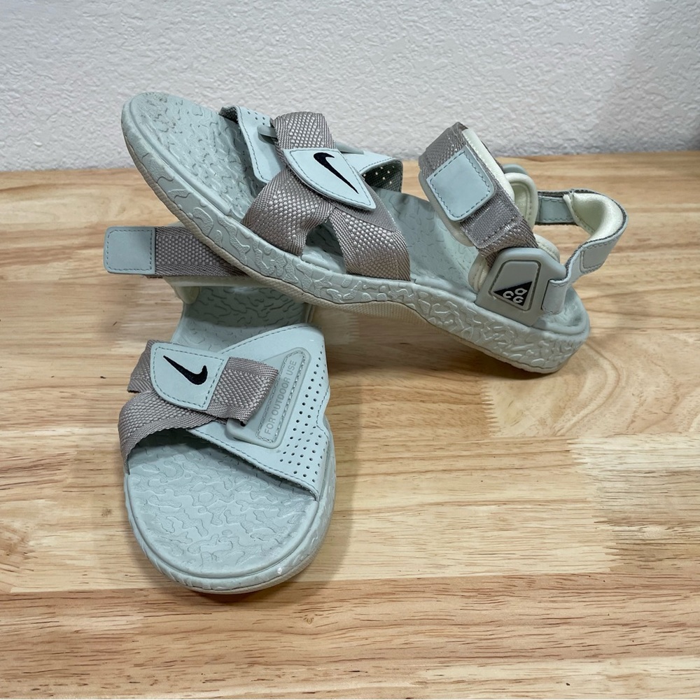 Nike ACG Air Deschutz Sandal DC9093-200 Cream Black Retro size 5 men 6.5 women
